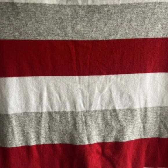 Tommy Hilfiger Women’s Striped T Shirt Large Embroidered Spell Out Stretch USA - Picture 10 of 10